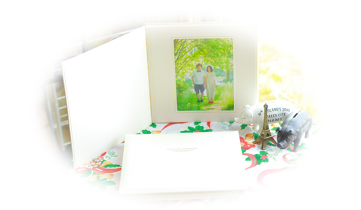 ミルフィールアルバム:自分たちだけの家族写真の日をつくりませんか。エンゲージメントからマタニティ、お宮参りからバースデー。家族の歴史をこの1冊に。