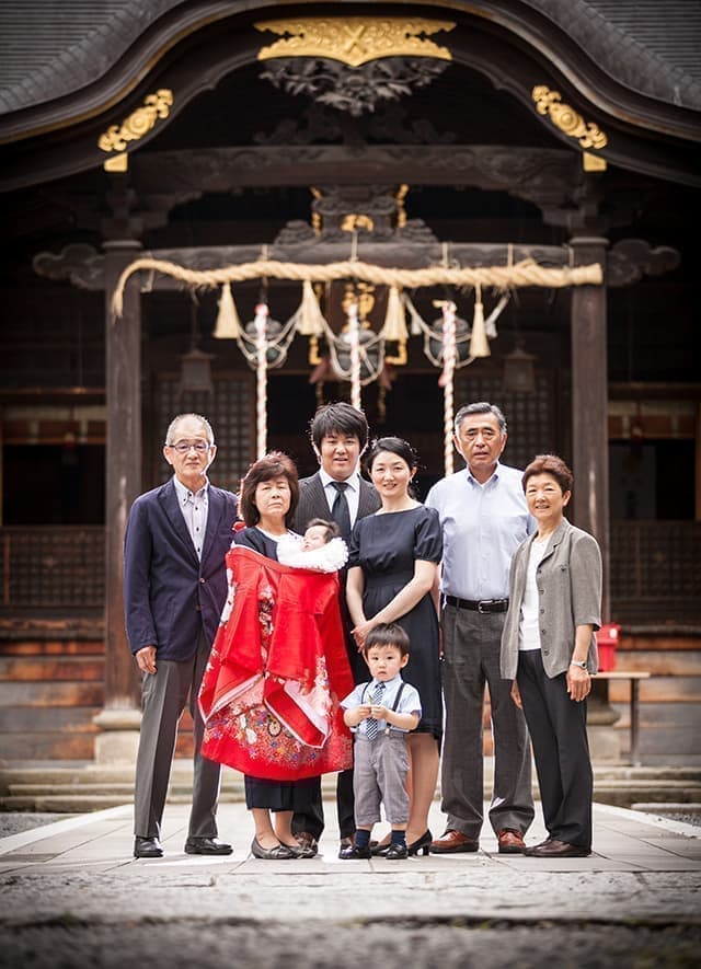 お宮参り、100日記念撮影：Fuji photo studio