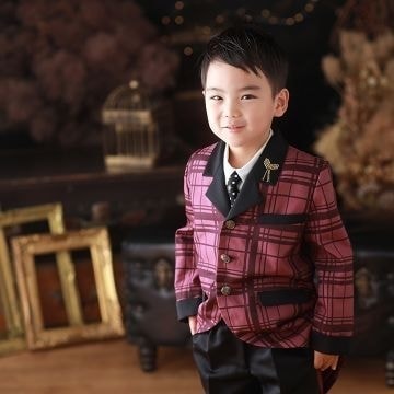 ３～５才男子洋装の貸衣装レンタルは福島県田村市の写真館フジフォトスタジオへ