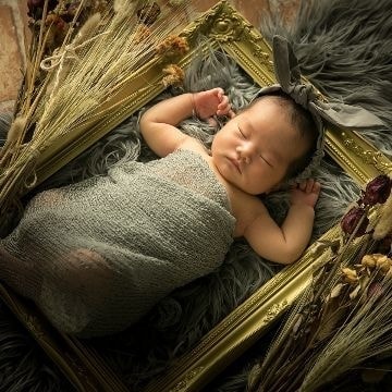 ニューボーンの撮影は福島県田村市の写真館フジフォトスタジオへ