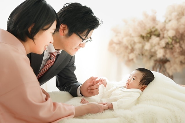 お宮参り、100日記念撮影：Fuji photo studio