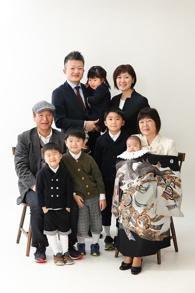 お宮参り、100日記念撮影：Fuji photo studio