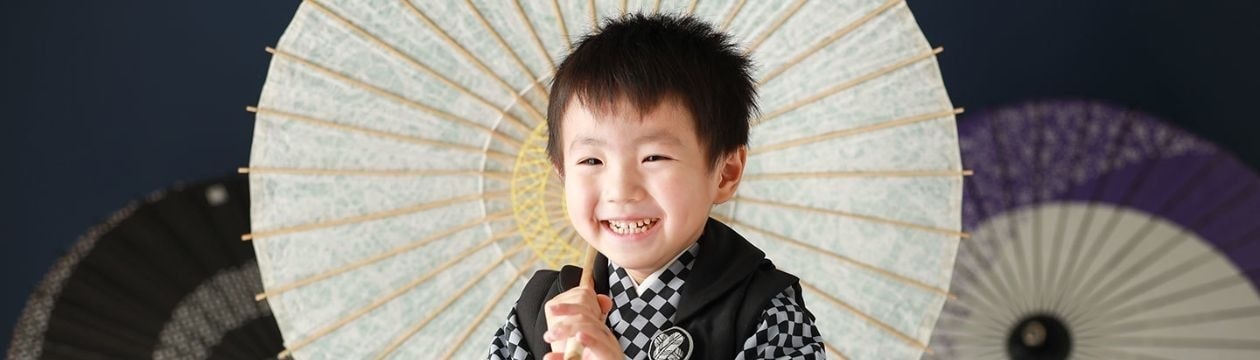 3歳男子着物貸衣装：Fuji photo studio