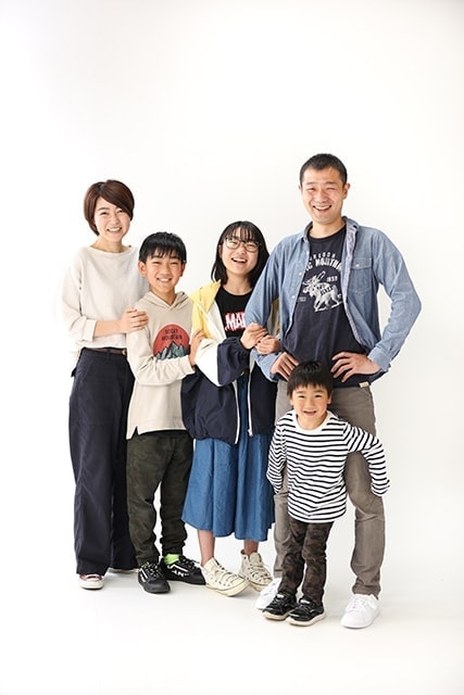 家族写真の撮影：福島県田村市船引町のフジフォトスタジオ冨士写真館